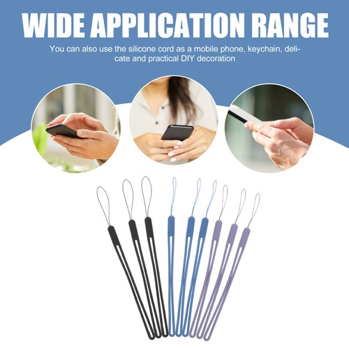 9 Pcs Silicone Bracelet Anti-loss Hand Wrist Strap Lanyard Phone - 第 6/12 張圖片
