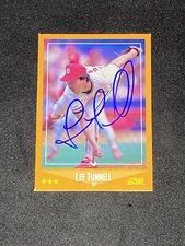 Lee Tunnell 1988 Score #587 St. Louis Cardinals Auto Autographed Signed Card