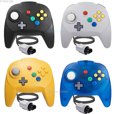 Retro-Bit Wired Mini N64 Controller Gamepad Joypad für Nintendo 64 Original Port