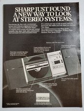 Vintage Sharp Stereo/Cocktail For Two Magazine Ad's
