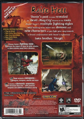 Devil May Cry 3 (Greatest Hits) PS2 (Brandneu Factory Sealed US Version) Playst - Bild 2 von 2