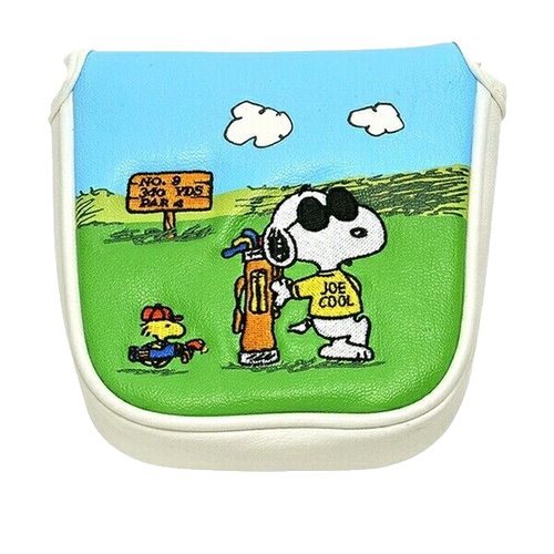 Cubierta de putter de golf Snoopy JoeCool Woodstock mazo tipo D H-438 cacahuetes Japón nueva - Imagen 5 de 8