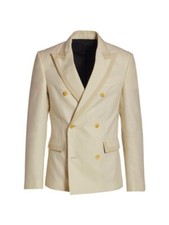 AMIRI Double Breasted Cotton Blazer, Peak lapels, Size 56, 1,490 NWT