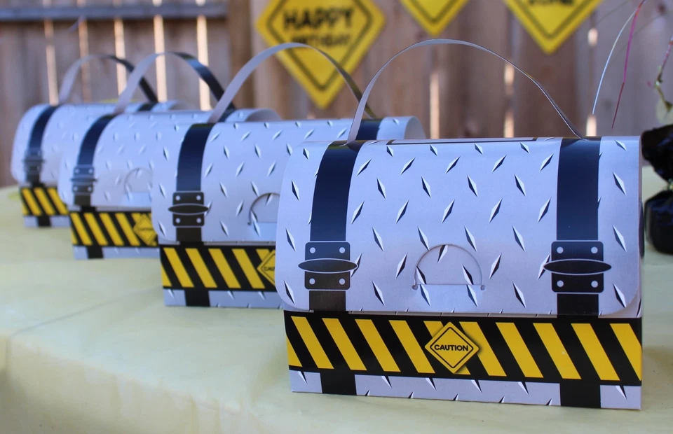 Jayd Products, caja de herramientas favor fiesta construcción, 12 unidades, construcción cumpleaños Foto 3 de 4