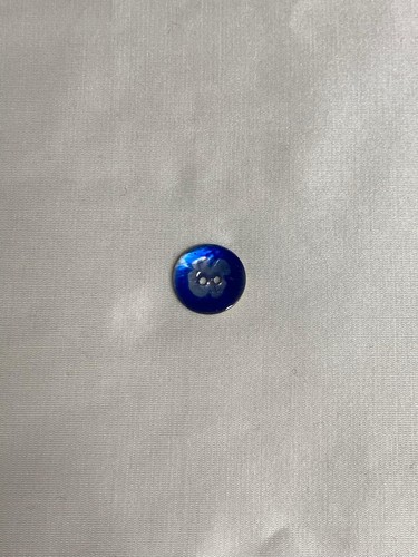 Italian Dyed Blue Natural Shell MOP Pearl Button (3 Sizes to Choose From) - Picture 4 of 8