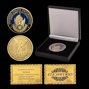 Details About American Phoenix Police Flag Ancient Bronze Eagle 1oz Challenge Coin Wblack Box