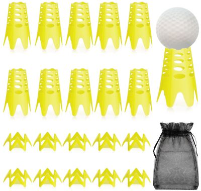 Golf Simulator Tees 20Pcs Plastic Golf Tees for Outdoor Indoor Home Training ...
