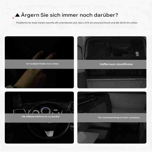 Ultradünner Deckenlampe 12V LED Wohnmobil Lampe Warmweiß/Blau Berührungsschalter - Bild 6 von 11