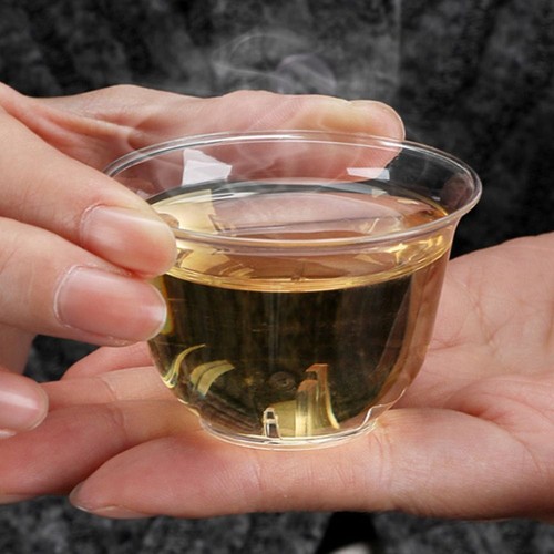 40pcs Thickening Clear Plastic Tea Cup 60ml Kung Fu Tea Cup Living Room - Picture 9 of 12