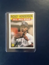 1986 topps #716 rickey henderson all star