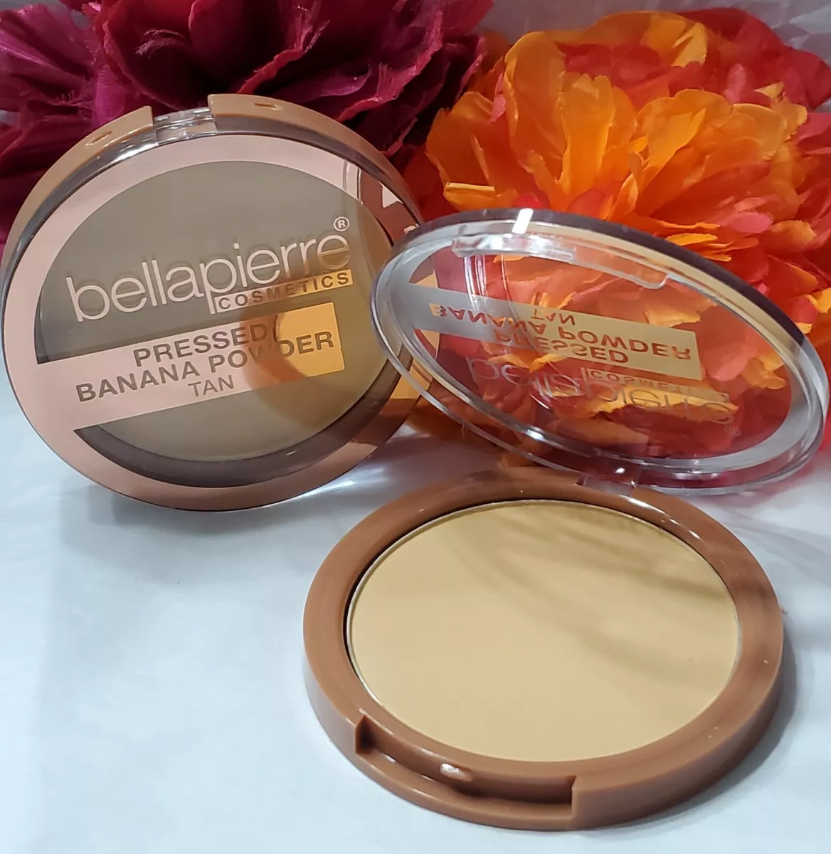 Lot of 2 BellaPierre Pressed Banana Setting Powder TAN .28 oz 8