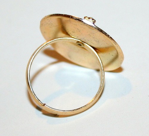 Vtg Toy Gum Machine Prize Ring Ferrari Lemans Auto IMSA GT Racing 1970s NOS  - Picture 2 of 2