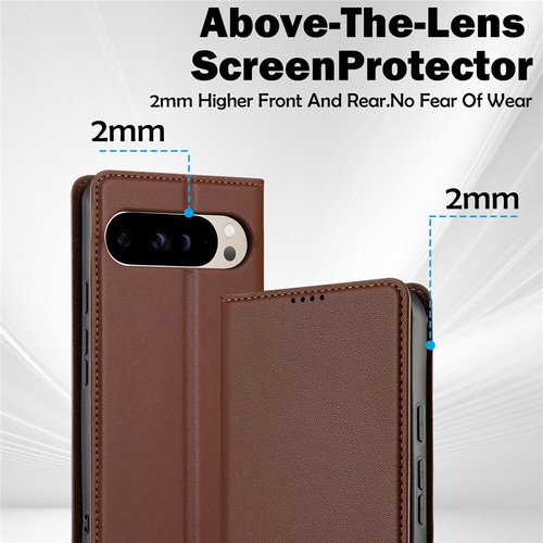 Magnetic Flip Leather Card Wallet Phone Case For Google Pixel 7 8 9 Pro XL 7A 8A - Picture 20 of 56