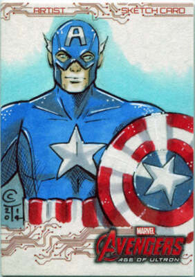 スケッチカード Marvel Avengers Age Of Ultron Marvel Avengers Age of Ultron Art Sketch Card by Collette