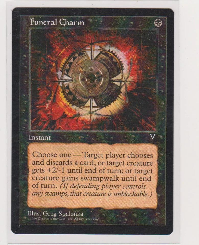 1x CRYPTS RATS - Visions MtG Magic The Gathering NMint Black Common - Image 2 of 2