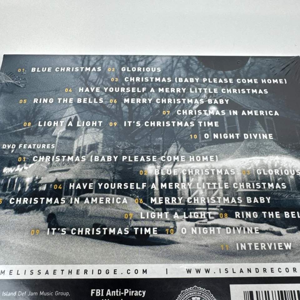 A New Thought for Christmas Melissa Etheridge CD DVD Holiday Music (New Sealed) - Imagem 4 de 4