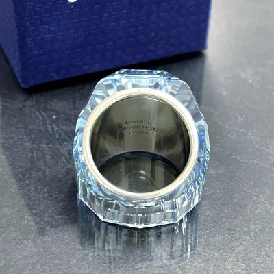 美品 SWAROVSKI GLACIER CRYSTAL RING ブルー 55 美品 SWAROVSKI GLACIER CRYSTAL RING ブルー 55