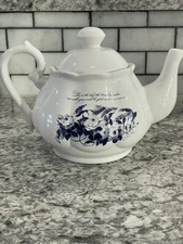 DaySpring Ceramic Teapot, "This is the day the lord has made" Psalm 118.24