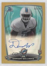 2014 Bowman Chrome Rookie Gold Refractor 3/50 Damien Williams #RCRA-DW Auto w8t