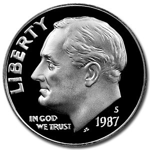 1987-S Roosevelt Dime Gem Proof | eBay