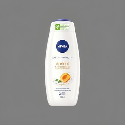 NIVEA Body Wash SHOWER GEL Apricot & Apricot Seed Oil Made in GERMANY 16.9 Oz.
