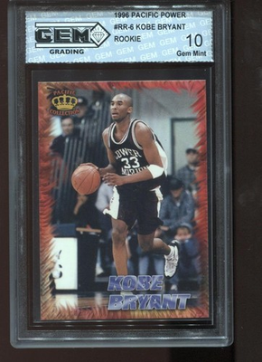 #ad Kobe Bryant Rookie 1996 Pacific Power Regents of Roundball #RR 6 GEM MINT 10 $49.99