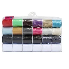 24 Polyester Sewing Thread Spools 200 Yards Each HOT New Colors