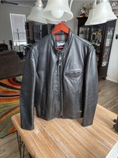 Schott NYC 530 Waxed Natural Pebbled Cowhide ...