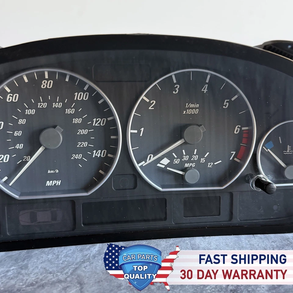 OEM 99-06 BMW E46 325 325Ci 330 330Ci instrumento medidor panel velocímetro Foto 4 de 4