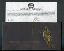 Larry Bird Celtics 3-D Hologram Lime Rock Basketball Complete 3 Card Set w/ COA