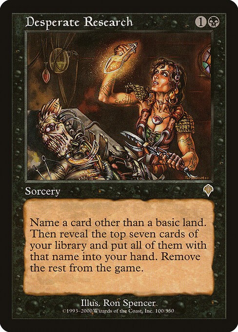 Desperate Research NonFoil Invasion 100 NM MTG