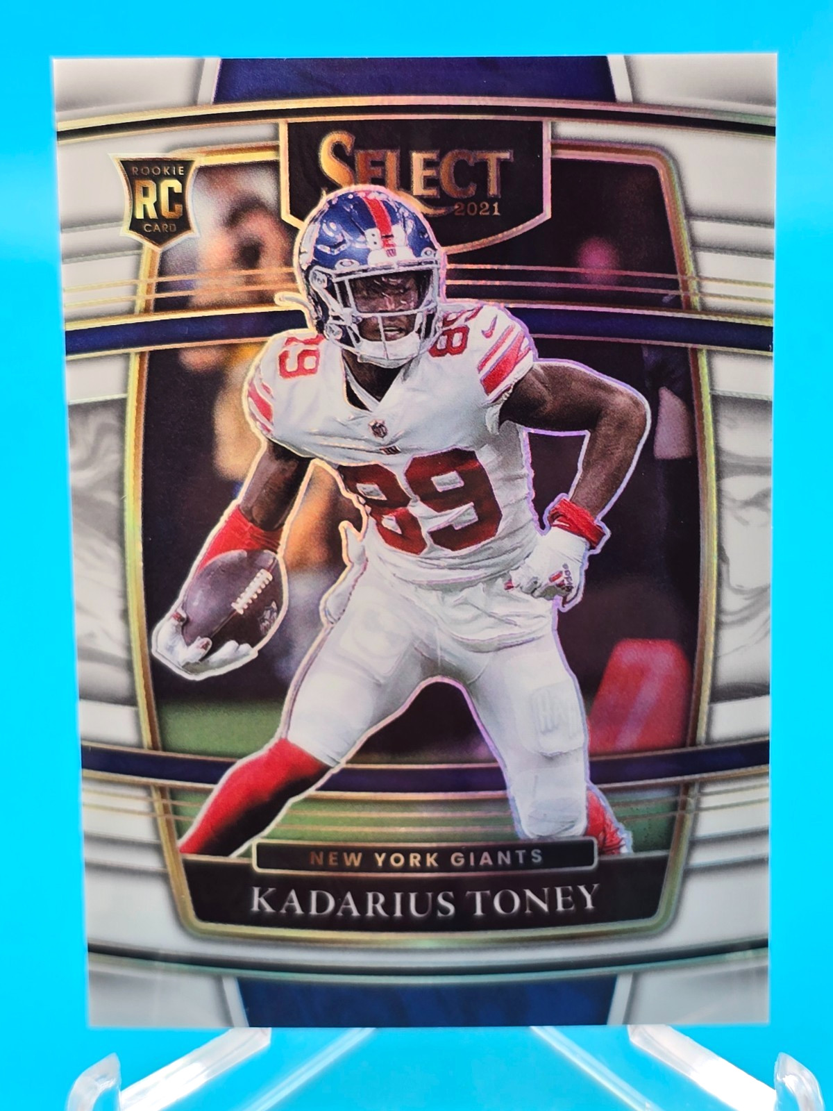 Kadarius Toney 2021 Select White Prizm #52 Rookie Card 27/35 Giants RC