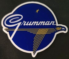 GRUMMAN AIRCRAFT STICKER "BIRD" 2 7/8 X 2 3/8" GLOSSY THICK WATERPROOF OUTDOOR 
