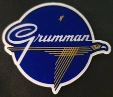 GRUMMAN AIRCRAFT STICKER "BIRD" 2 7/8 X 2 3/8" GLOSSY THICK WATERPROOF OUTDOOR 