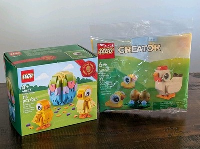 LEGO Easter Chicks 40527 + Creator 30643 Easter Chickens Bundle   NEW Sealed