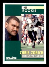 1991 Pinnacle #284 Chris Zorich Sharp Corners, Clean Surface