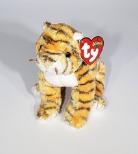 NEW Ty Beanie Baby RUMBA The Tiger Striped Stuffed Animal Soft Plush Toy 6" NWT