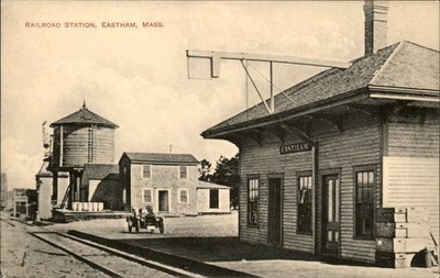 Eastham MA Railroad Station George H. Clark c1900s-10s Vintage Postcard