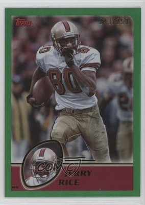 2023 Composite 2003 Topps Green Rainbow Foilboard /250 Jerry Rice #429 HOF 00cc