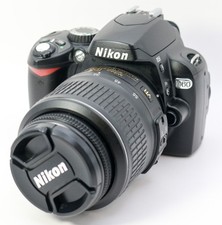 Nikon D60 10MP CCD DSLR Tested Bundle w/ Dual VR 18-55mm 55-200mm Zoom Lenses