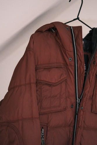 Marina Yachting Daunenjacke Herren Burgund Nylon Puffer Größe 52 - Bild 4 von 19