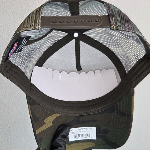 🆕 Happy Dad Trucker Hat Breathable Mesh in military camouflage green -ONE SIZE - Picture 5 of 18