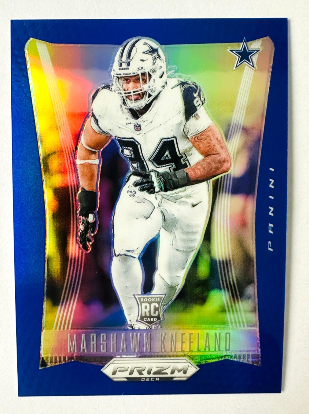 2024 Panini Prizm Deca Marshawn Kneeland BLUE Prizm RC SP #/149 Cowboys Rookie!