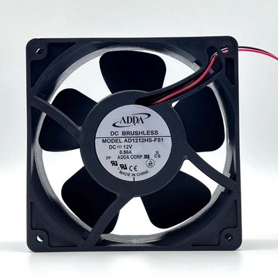 1 PCS New ADDA AD1212HS-F51 DC12V 0.50A 2-Wire Cooling Fan *mz