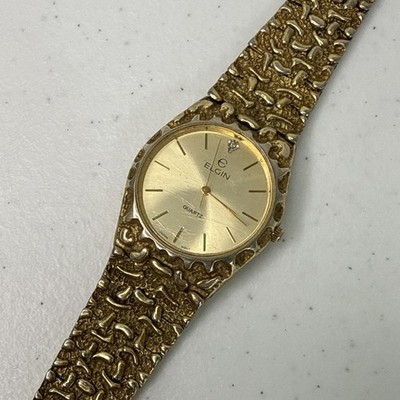 Elegant Vintage Elgin Women\'s Watch Vintage Womens ELGIN Antique Gold Crystal Rhinestone Watch  main image 2