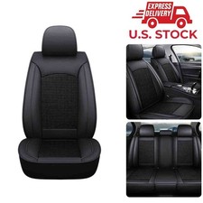 For Honda Accord Civic Pu Leather Car Seat Covers 5-seats Front Rear Protector