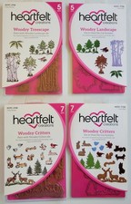 4x Heartfelt Creations: Woodsy Critters  Woodsy Treescape Stamps and Dies