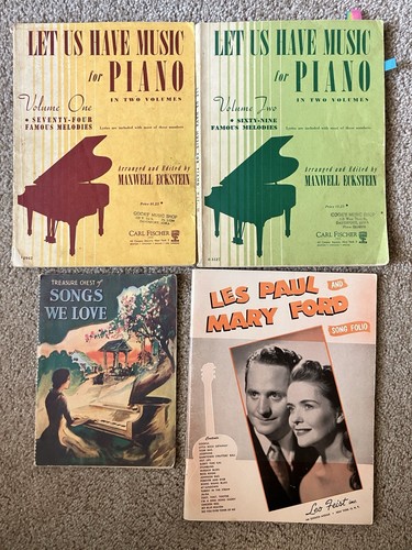 Vintage Piano Music Books