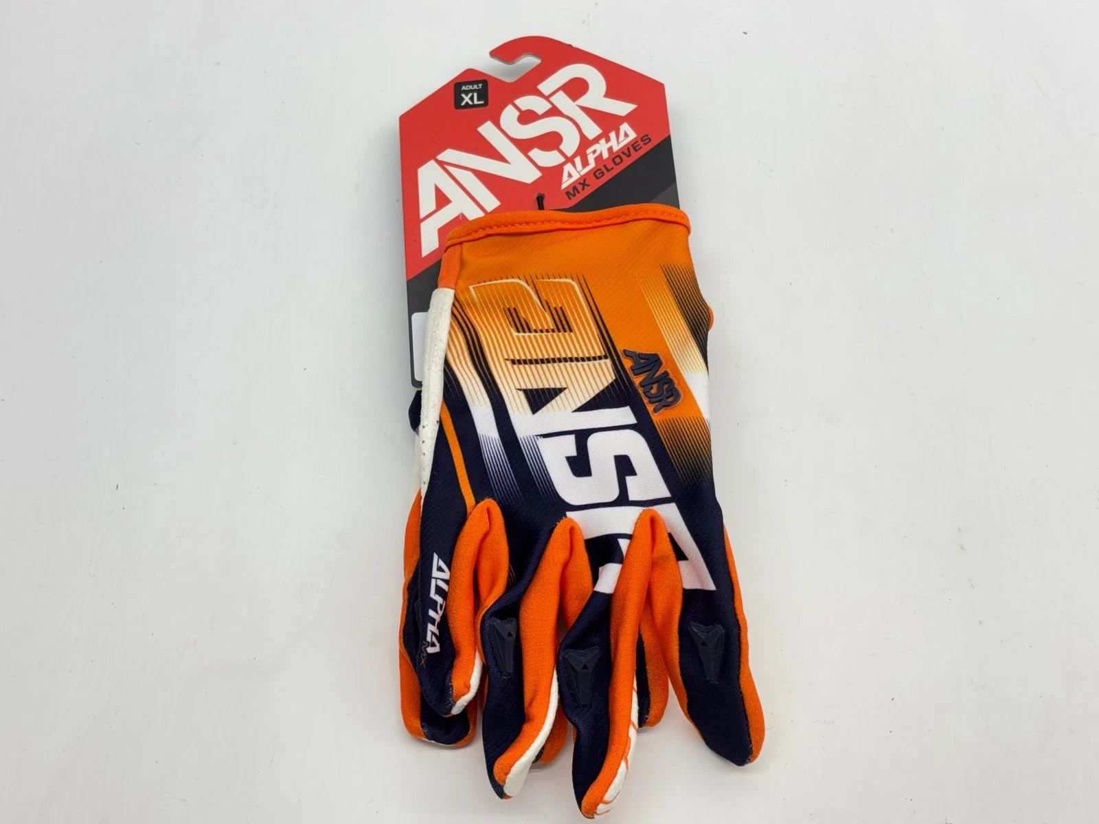 New Answer Men's Gloves X Large Black White XL Riding Hand Gear Protection MX