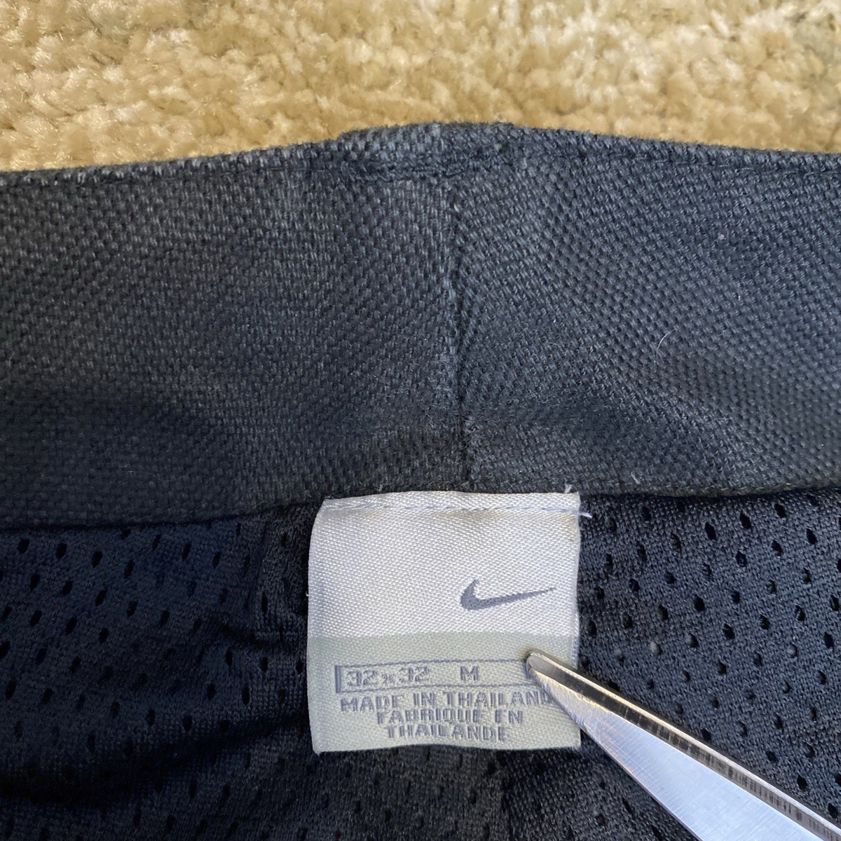 Vintage Y2K Nike Double Knee Canvas 32X32 Work Pants Faded Black